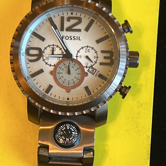 Fossil Watch! Bronze! Big face! - Picture 3 of 10